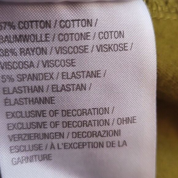 H BY HALSTON OLIVE GREEN DRESS WITH LACE. Sc624-7 - Picture 12 of 13